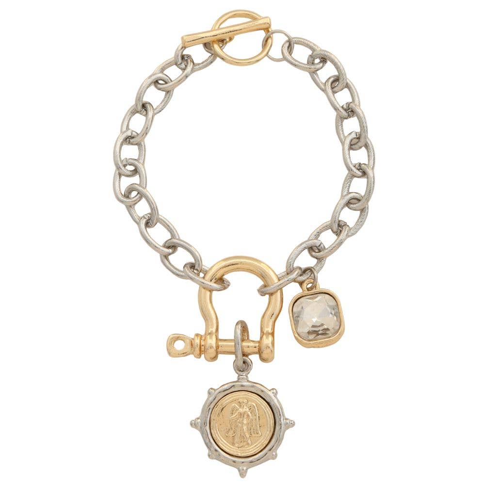 Sunset key Medallion Bracelet