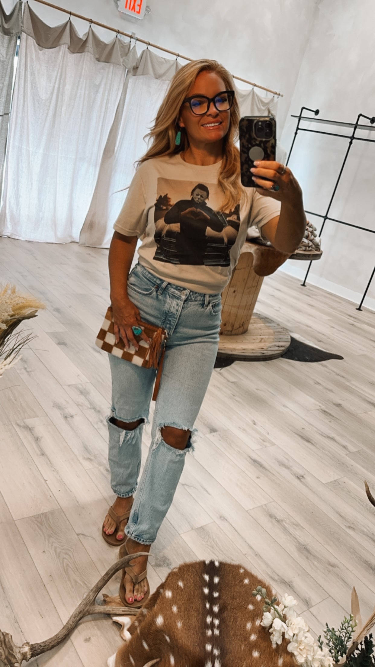 Michael Myers tee/cream