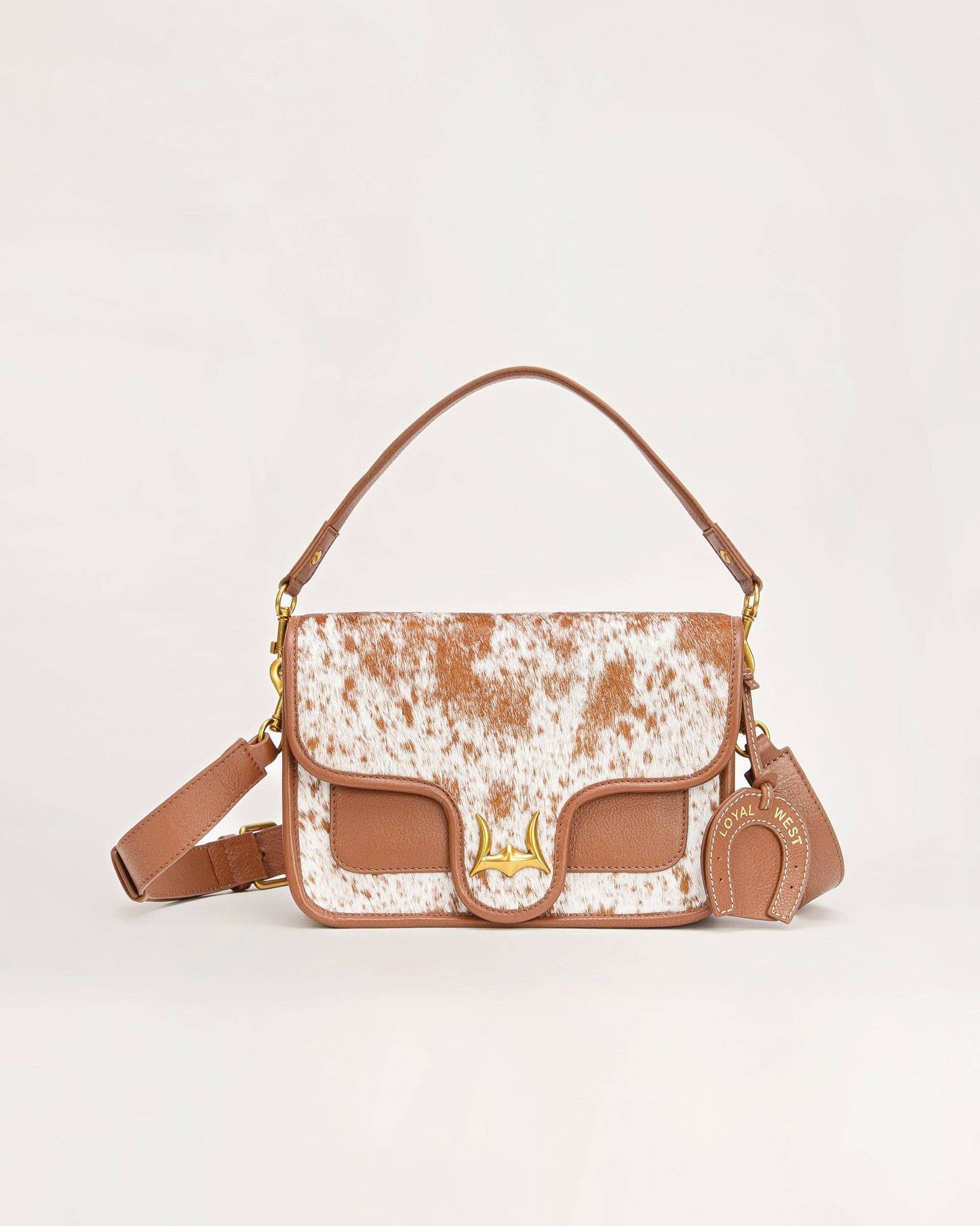 Loyal West Shell Medium Purse Black And White