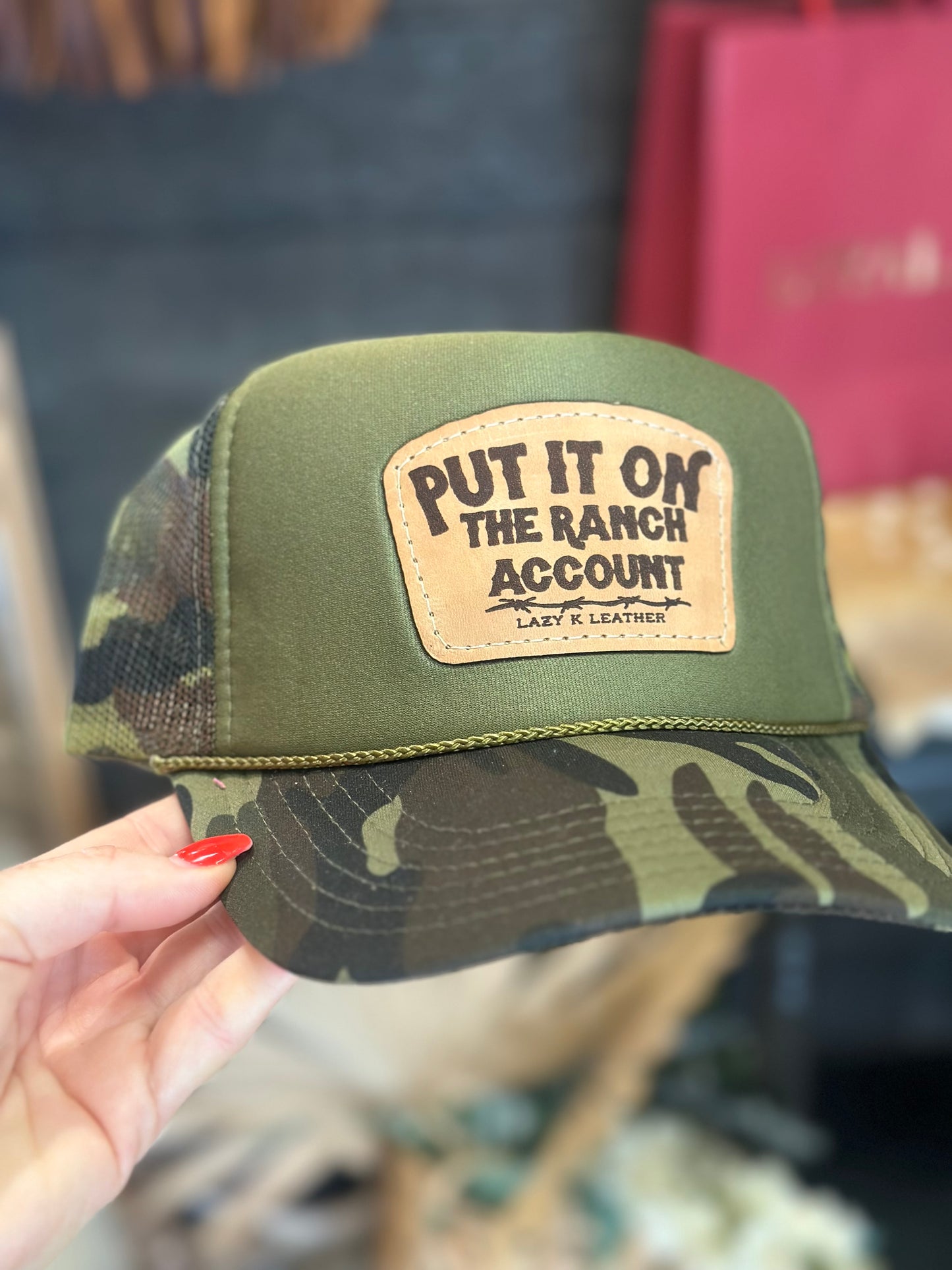 “Put it on the ranch account” caps