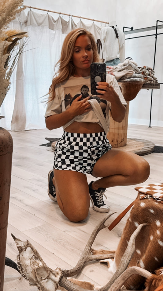 Checkerboard shorts