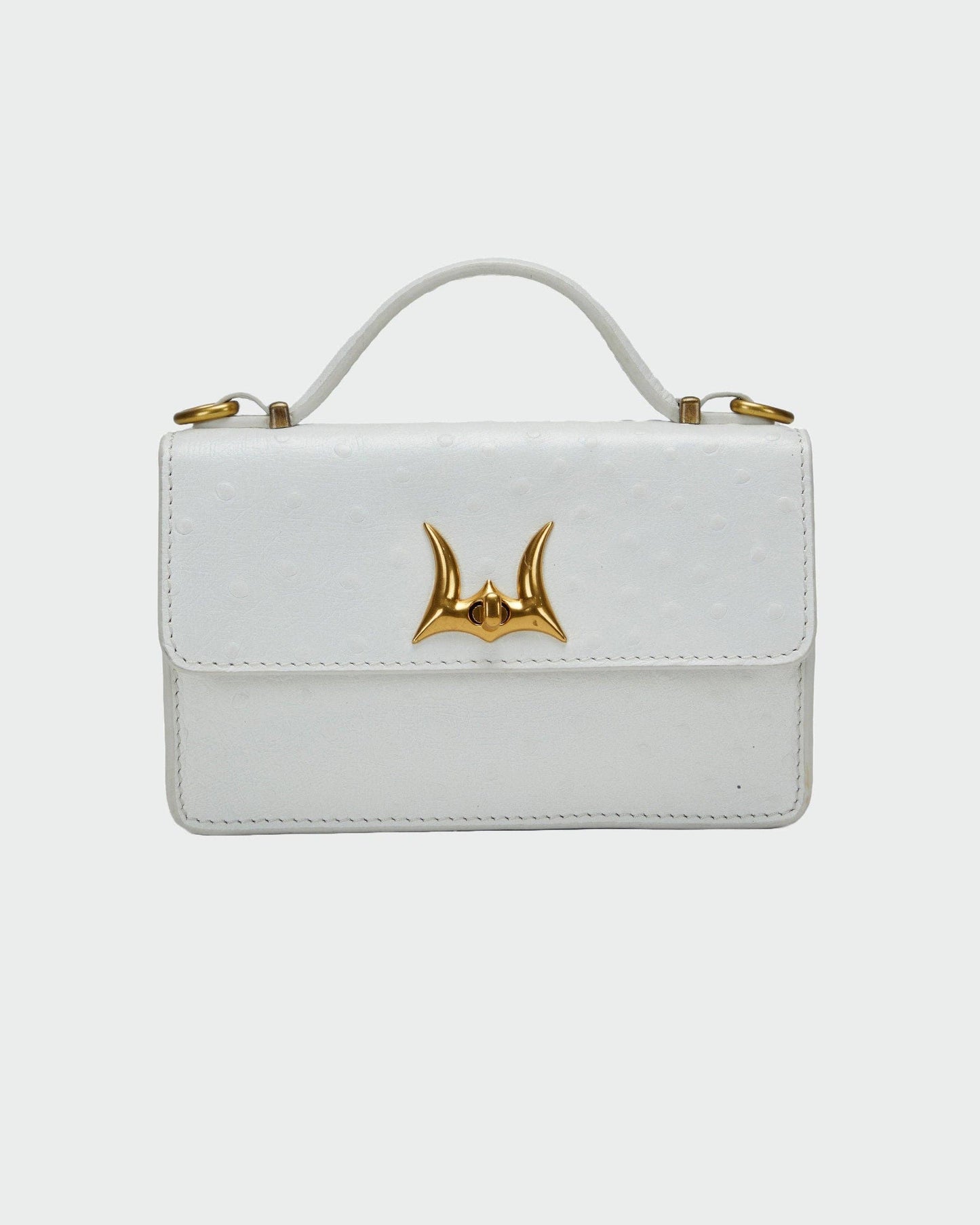 Loyal West Valencia Leather Bag - Black & White Cowhide