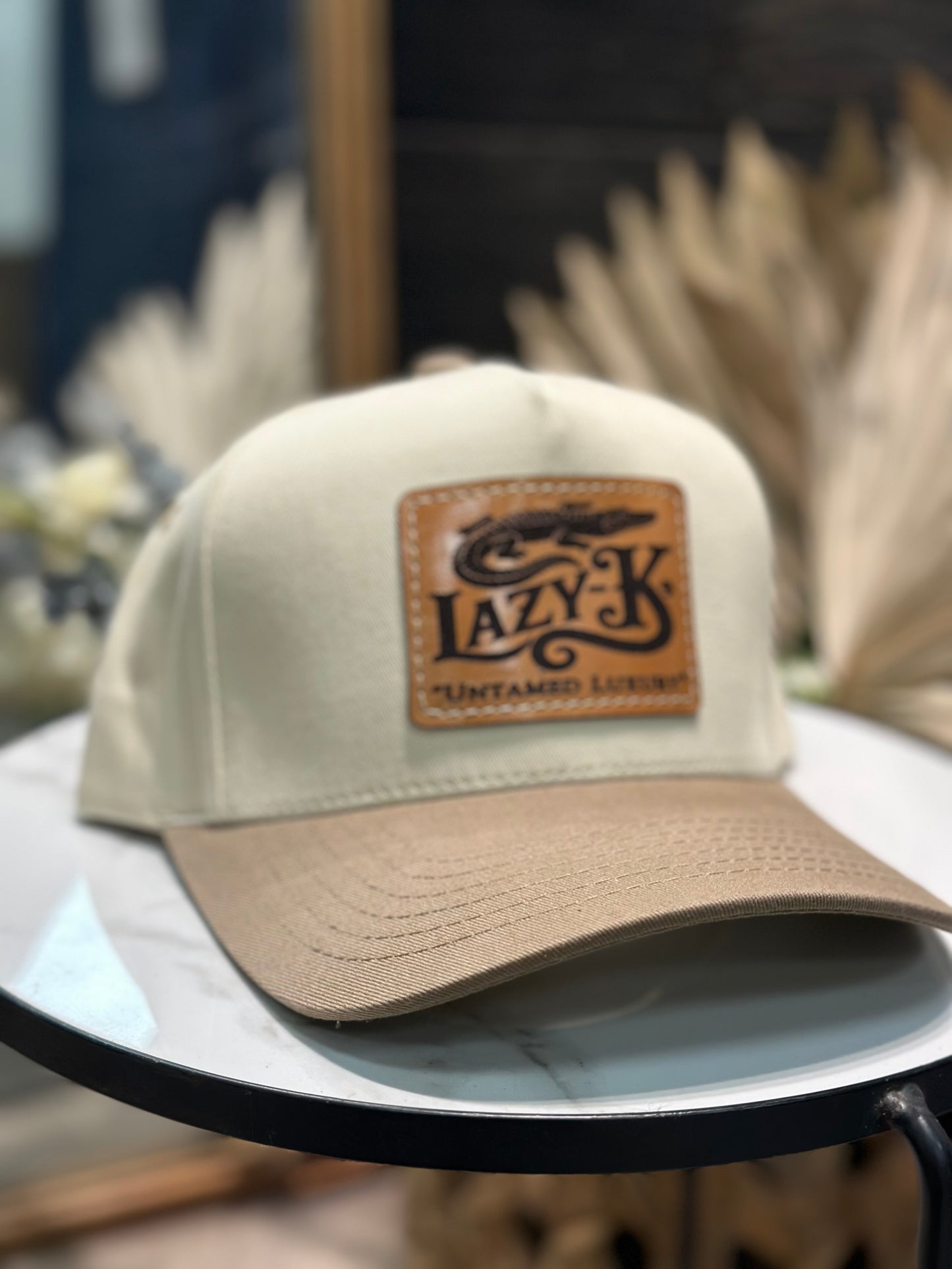 Cotton canvas Lazy K logo hat