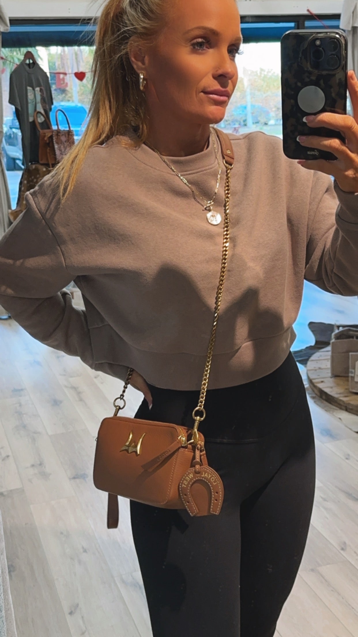 LW Mini Pony- slick tan leather