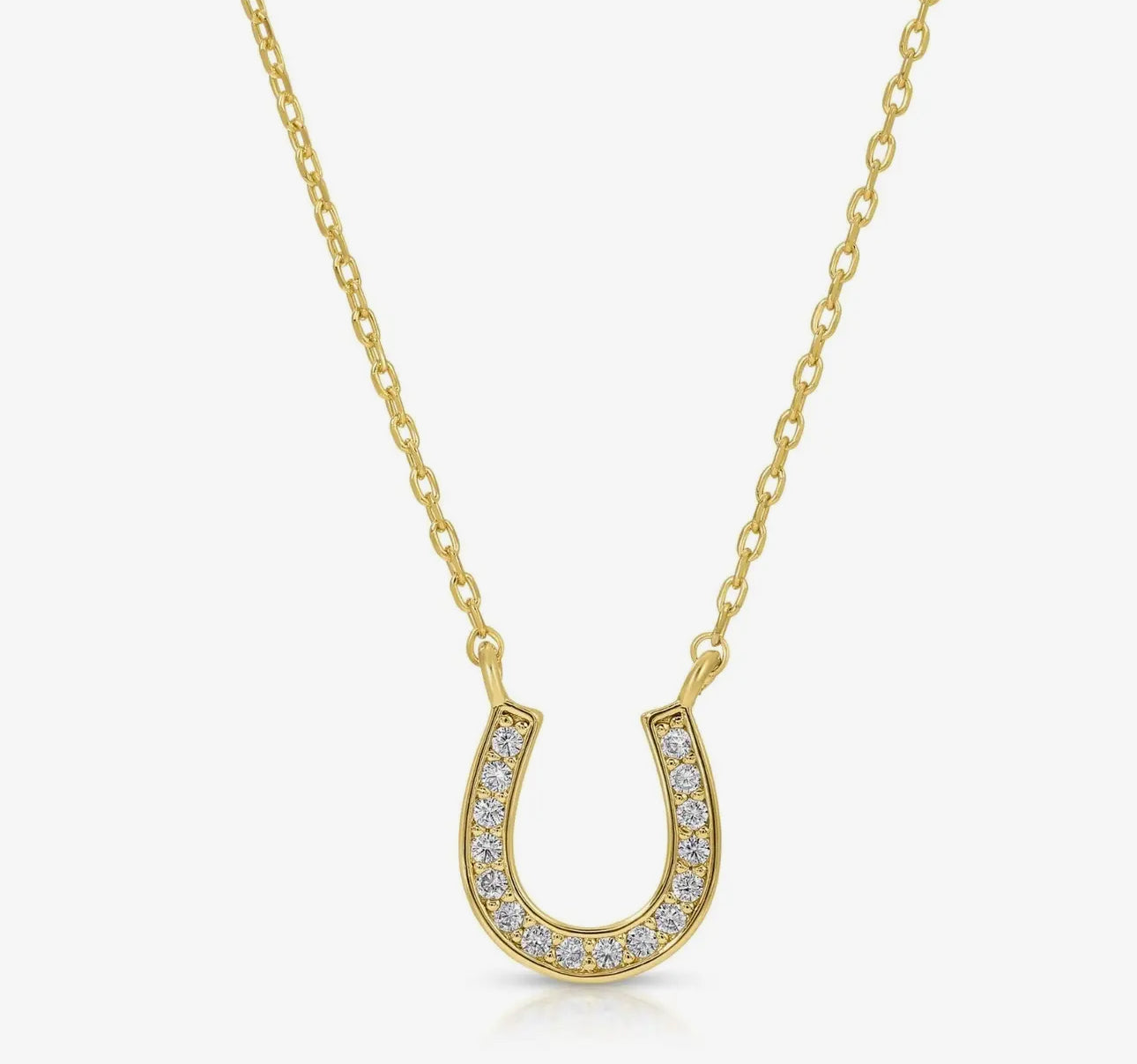 Dainty horseshoe necklace