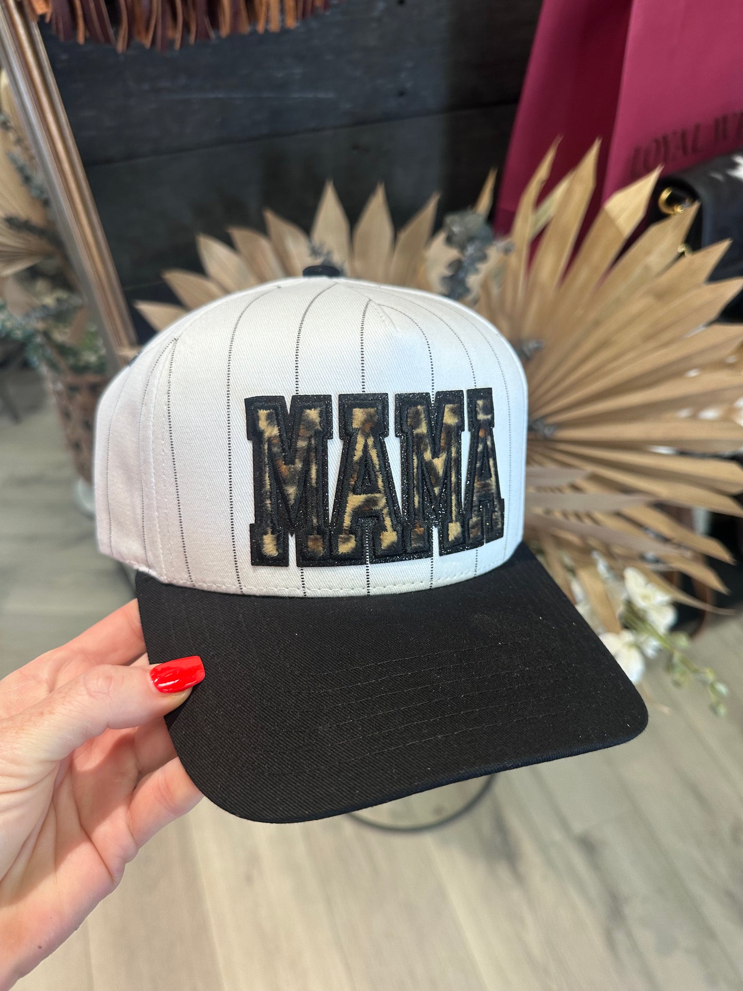 Mama Baseball canvas Trucker