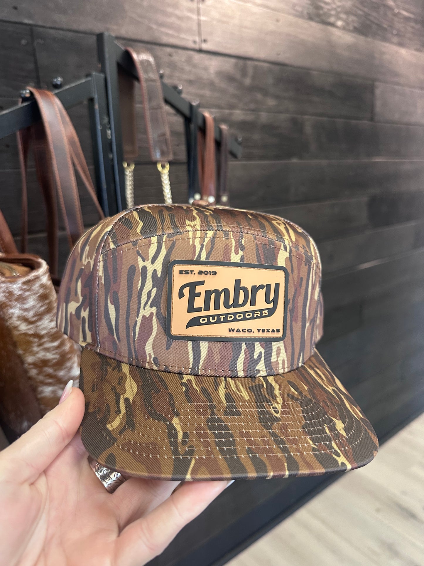 Embry brown ranch “retro” trucker