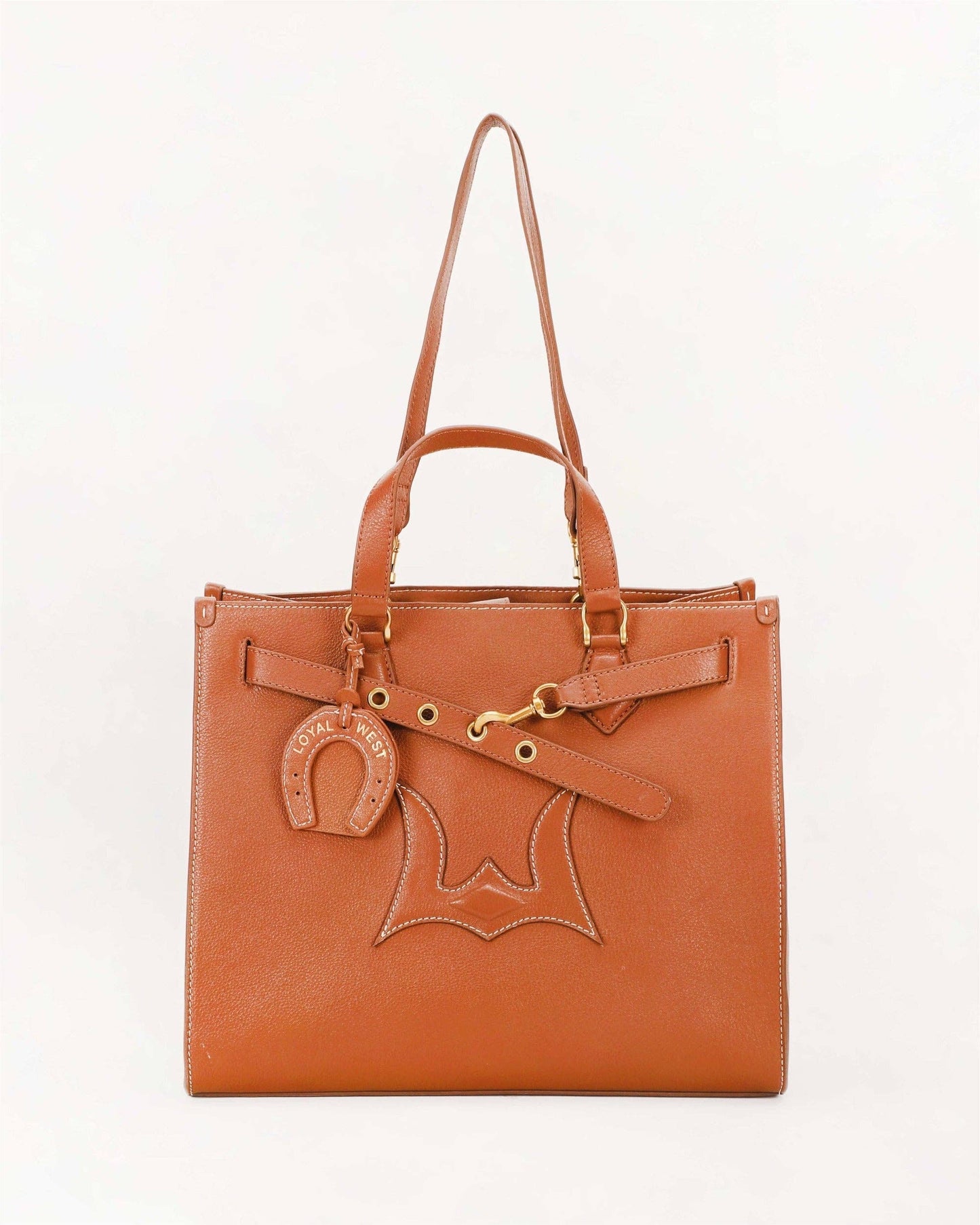 LW Tote Bag In Calfskin - Black