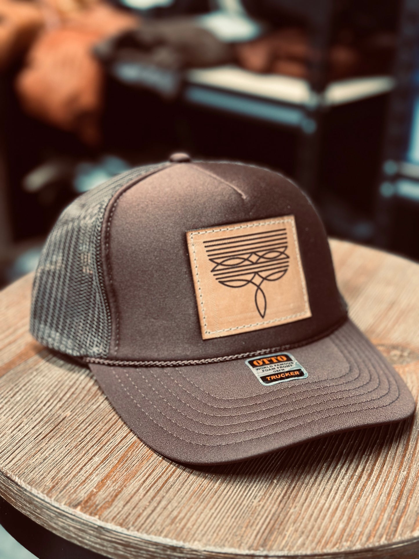 Boot stitch foam trucker (square patch)