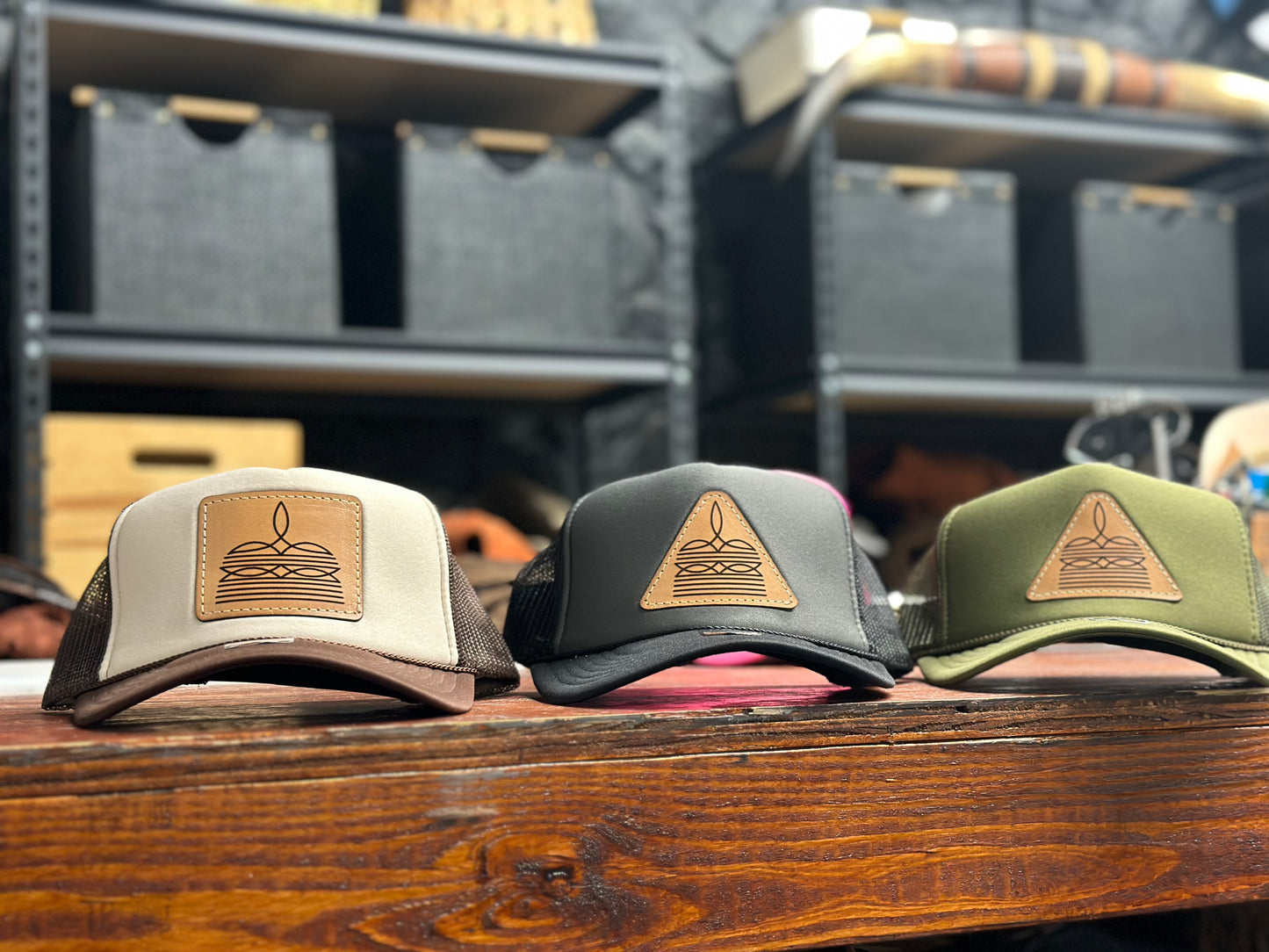 Boot stitch foam trucker (square patch)