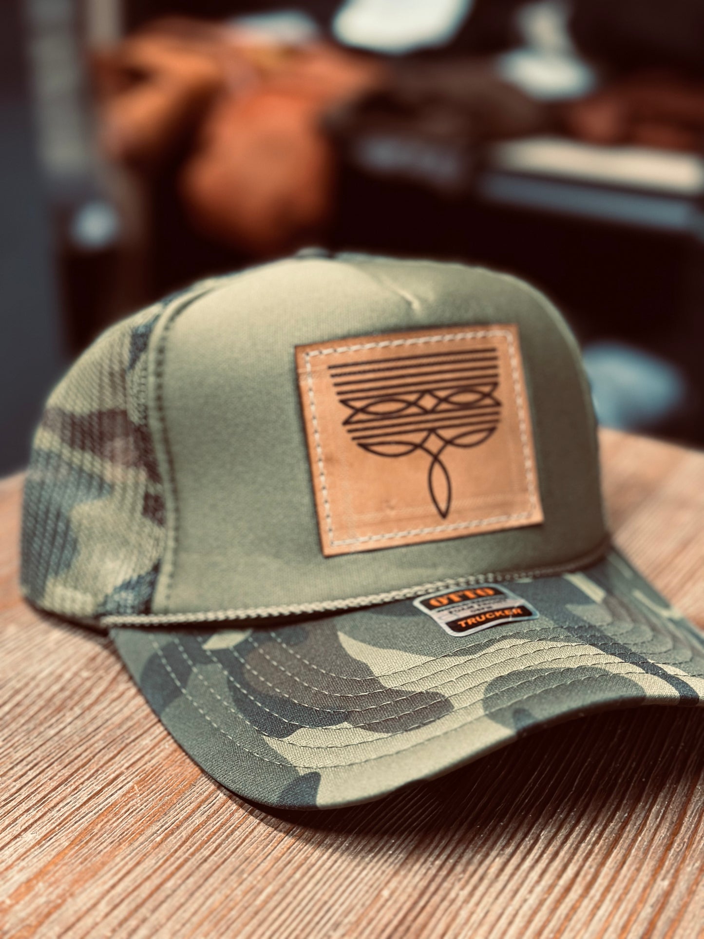 Boot stitch foam trucker (square patch)