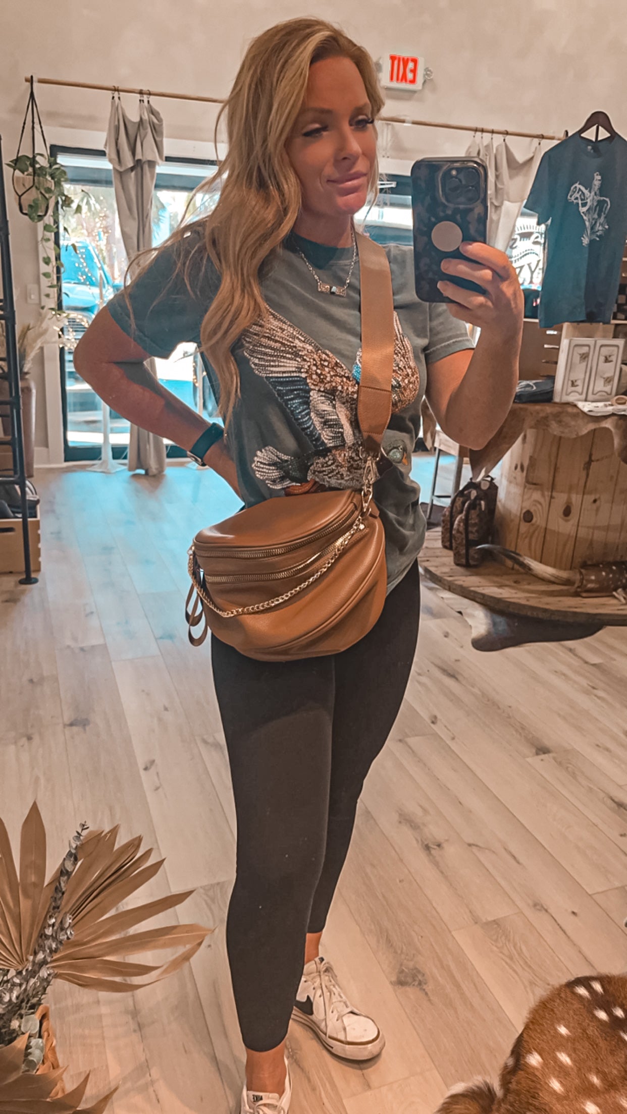 Double zipper crossbody