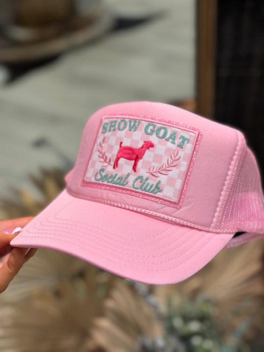 Show goat social club foam trucker