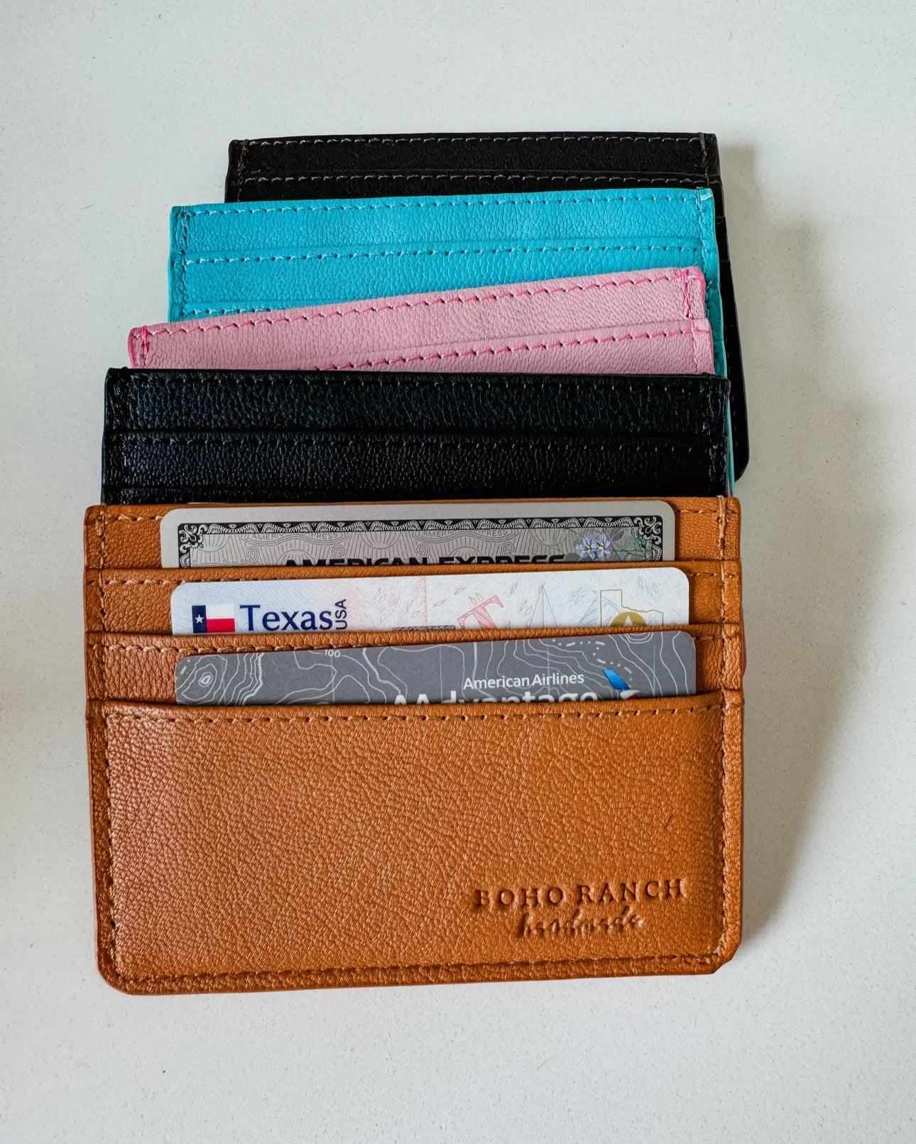 Boot stitch card wallet