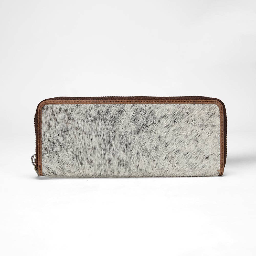 Ranch Road Jewelry Case Brown & White Cowhide