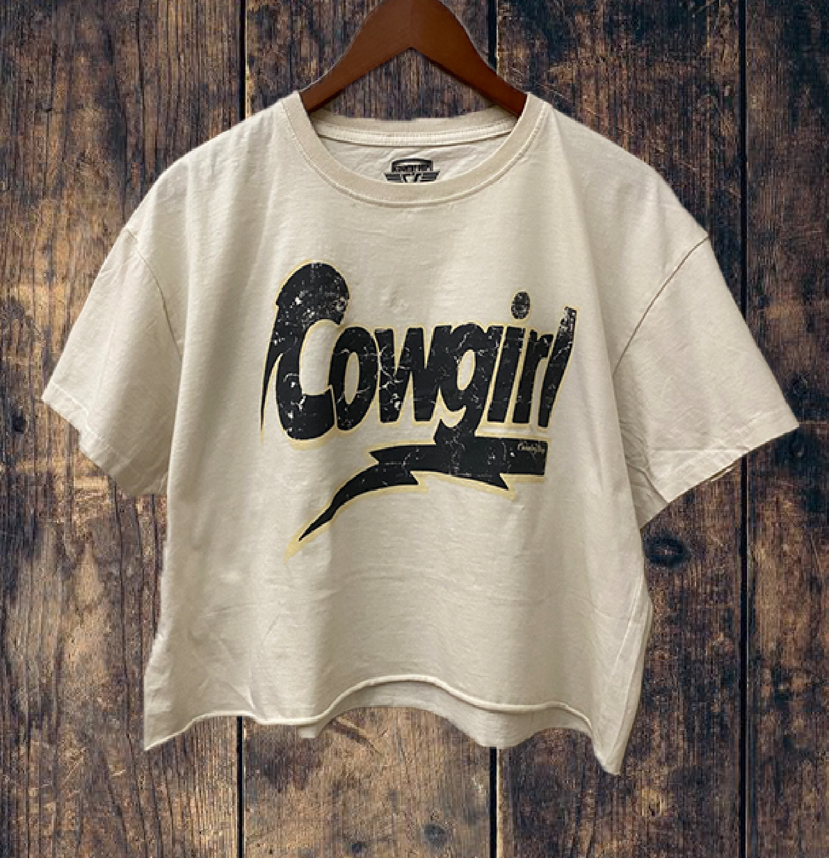Cowgirl Rocks Vintage Relaxed Crop T-shirt