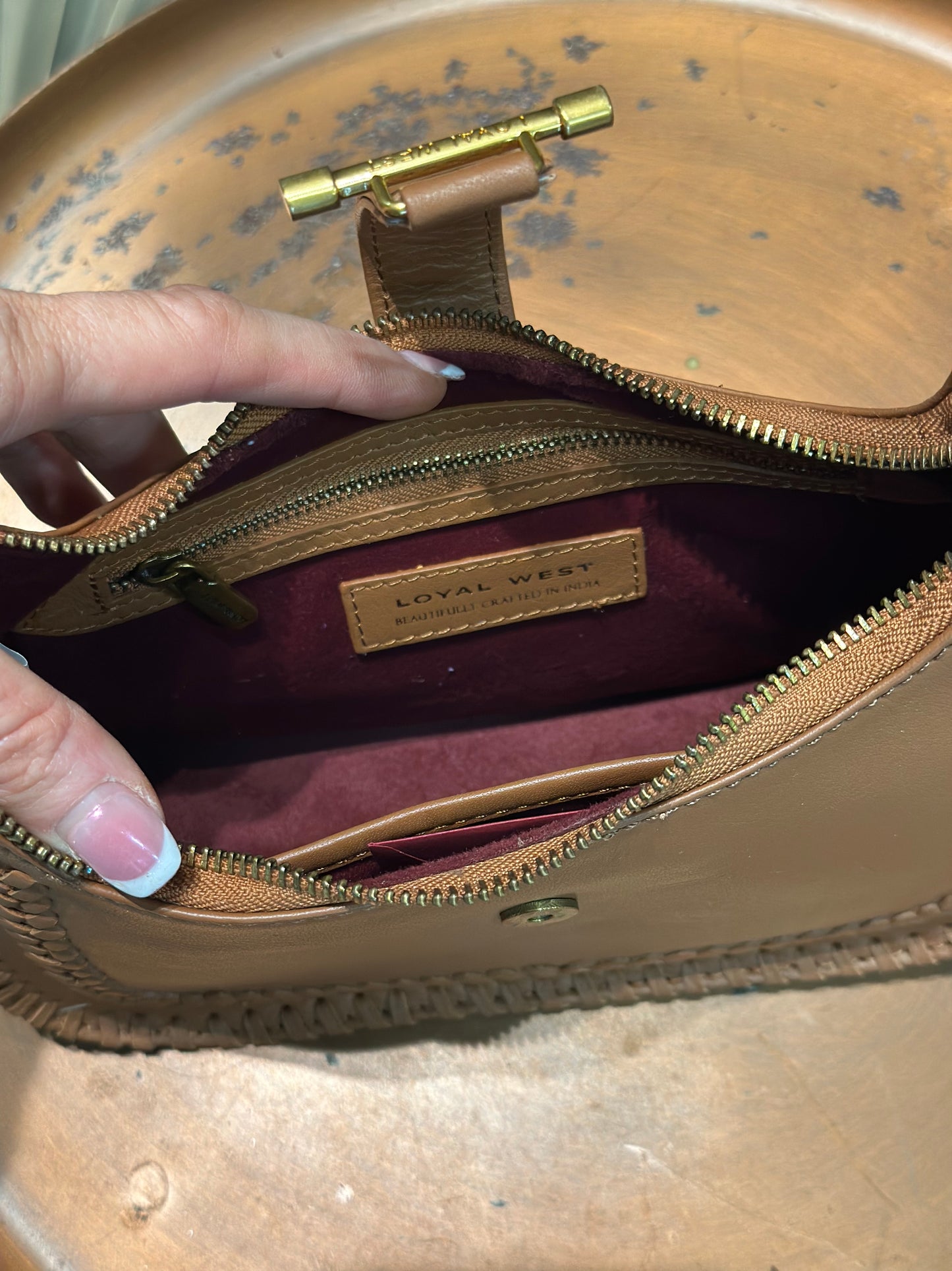 LW Dannia bag - slick leather tan