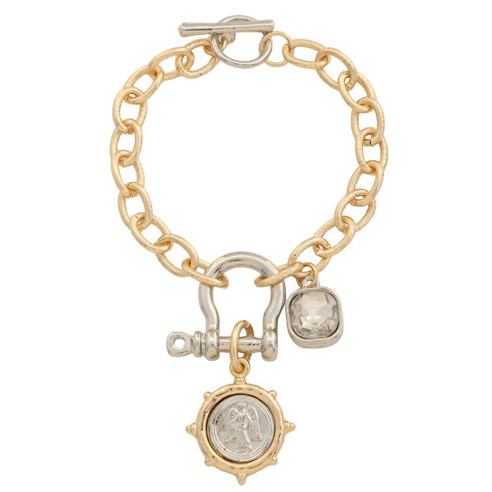 Sunset key Medallion Bracelet