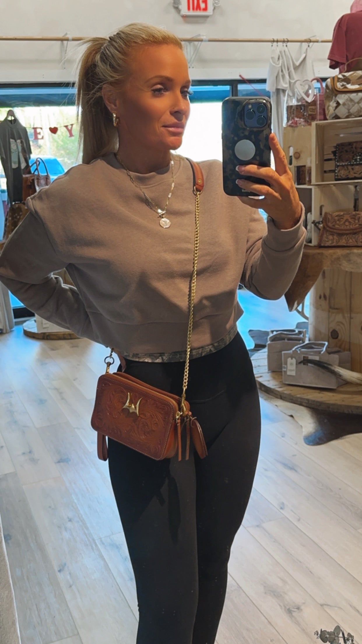 LW Mini Pony chain bag