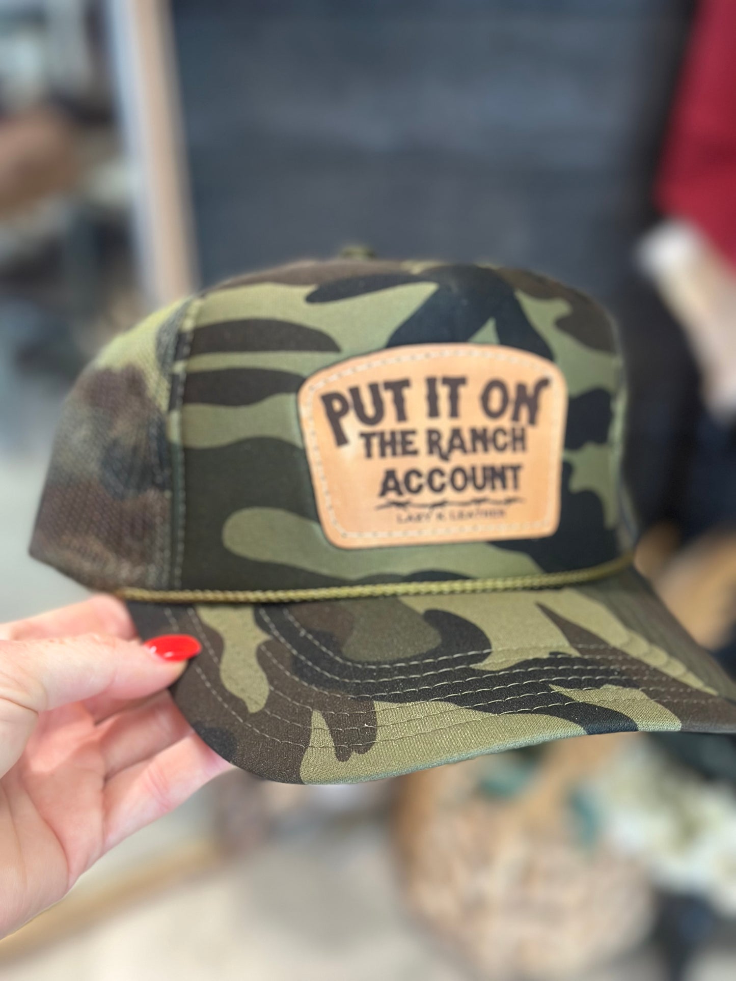 “Put it on the ranch account” caps