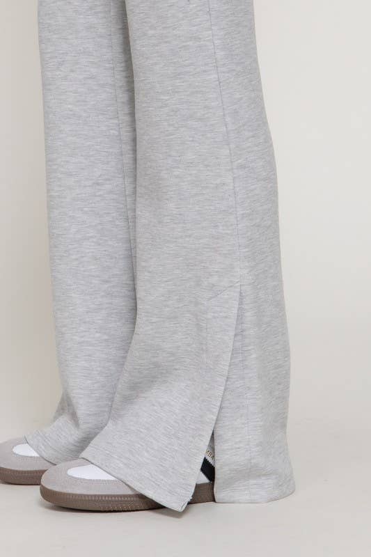 Flare Bottom/Slit Scuba Pant