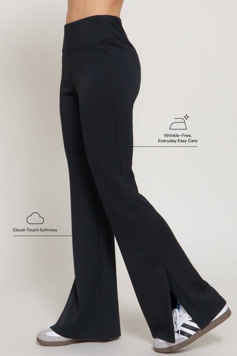 Flare Bottom/Slit Scuba Pant