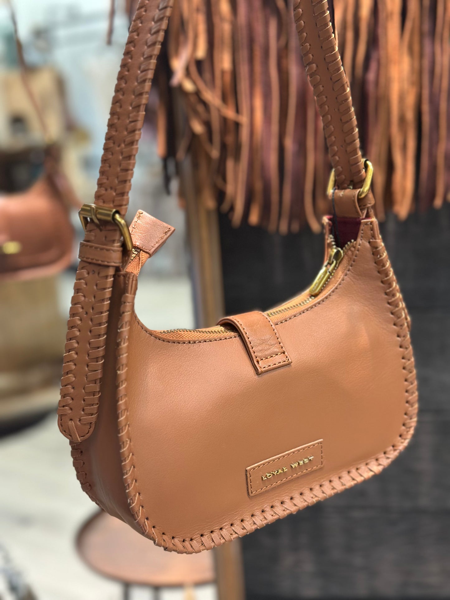 LW Dannia bag - slick leather tan