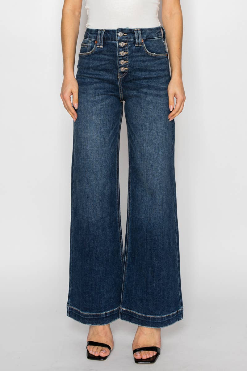 Gia Jeans - TUMMY CONTROL HIGH RISE MODERN WIDE JEANS