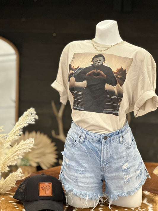 Michael Myers tee/cream