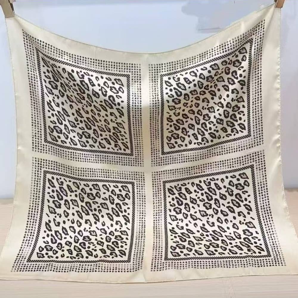 Leopard Silky scarf