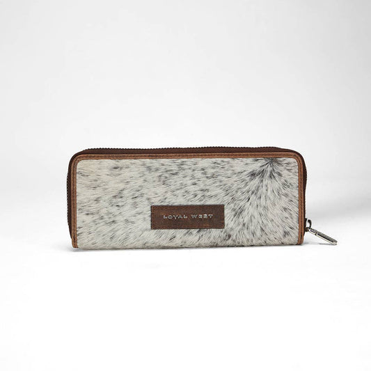 Ranch Road Jewelry Case Brown & White Cowhide