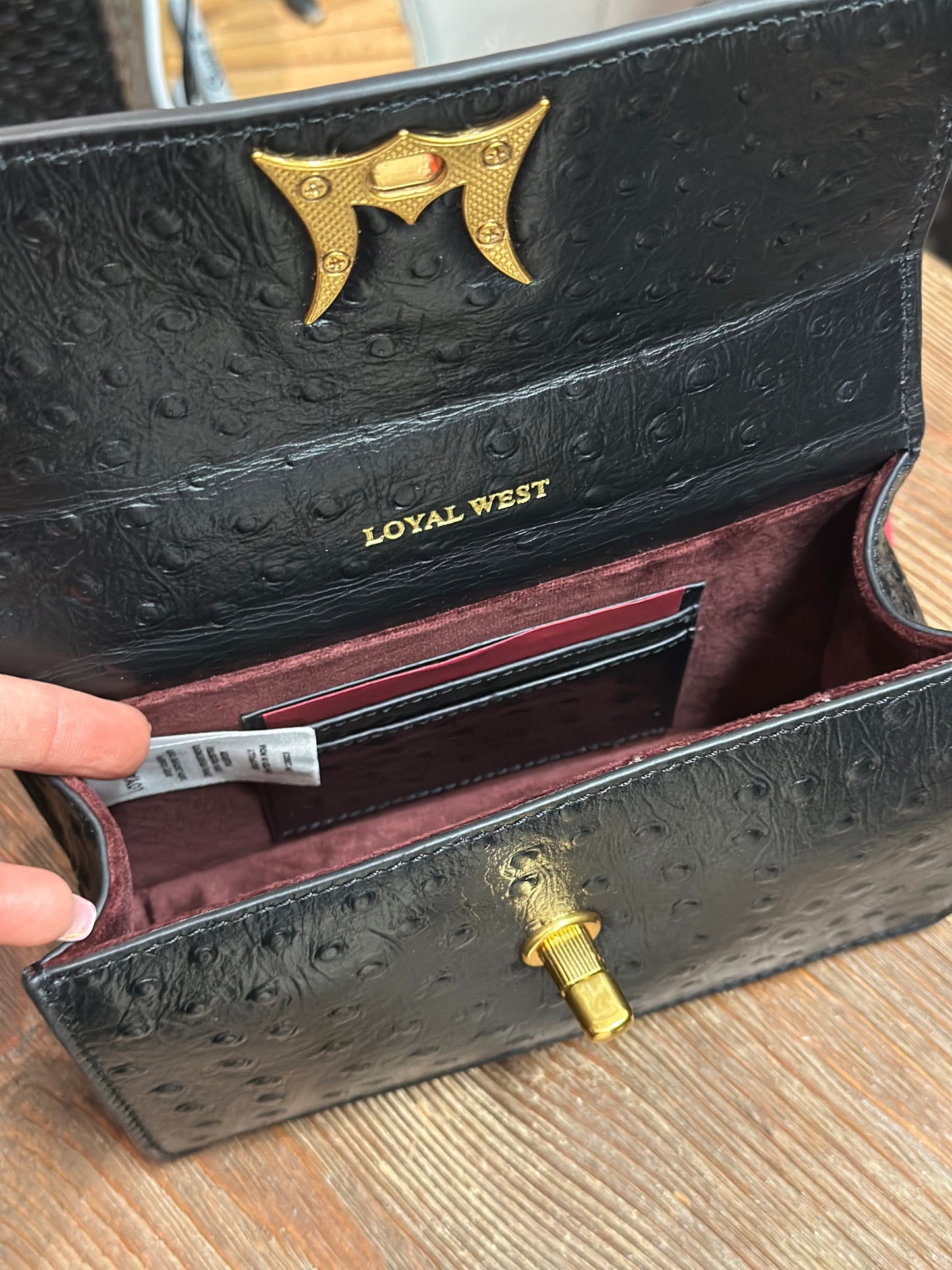 LW Valencia ostrich bag