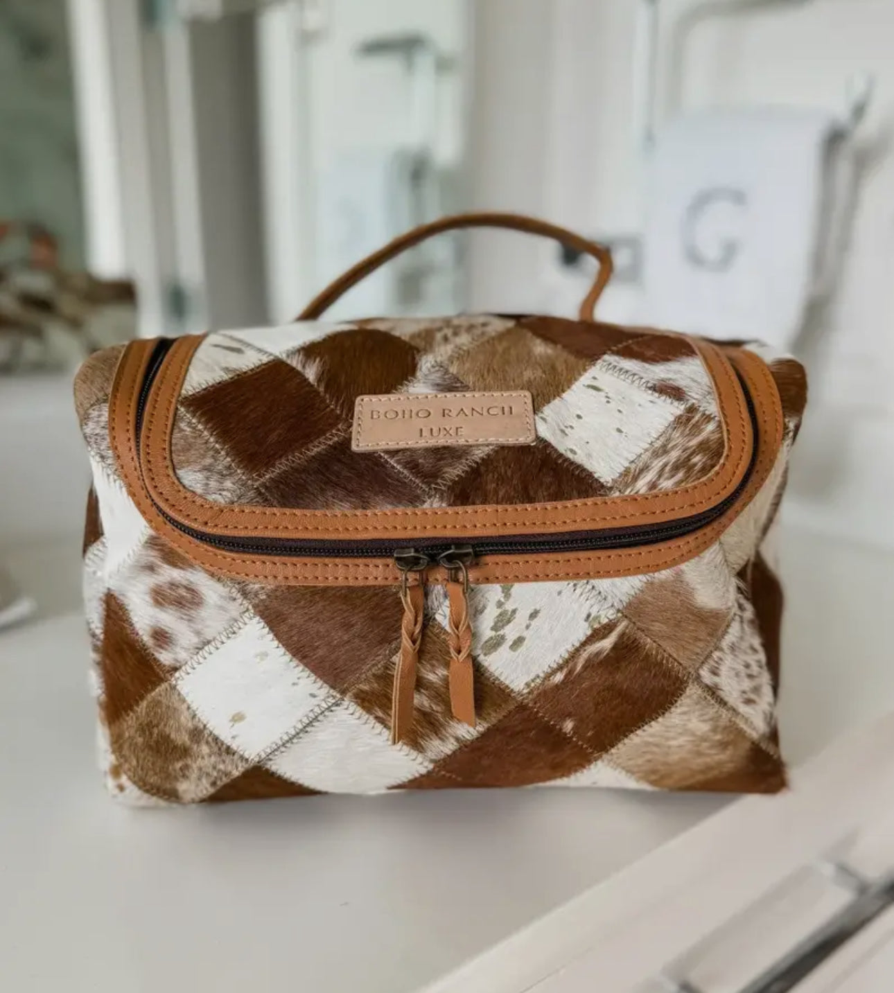 Boho luxe toiletry bag