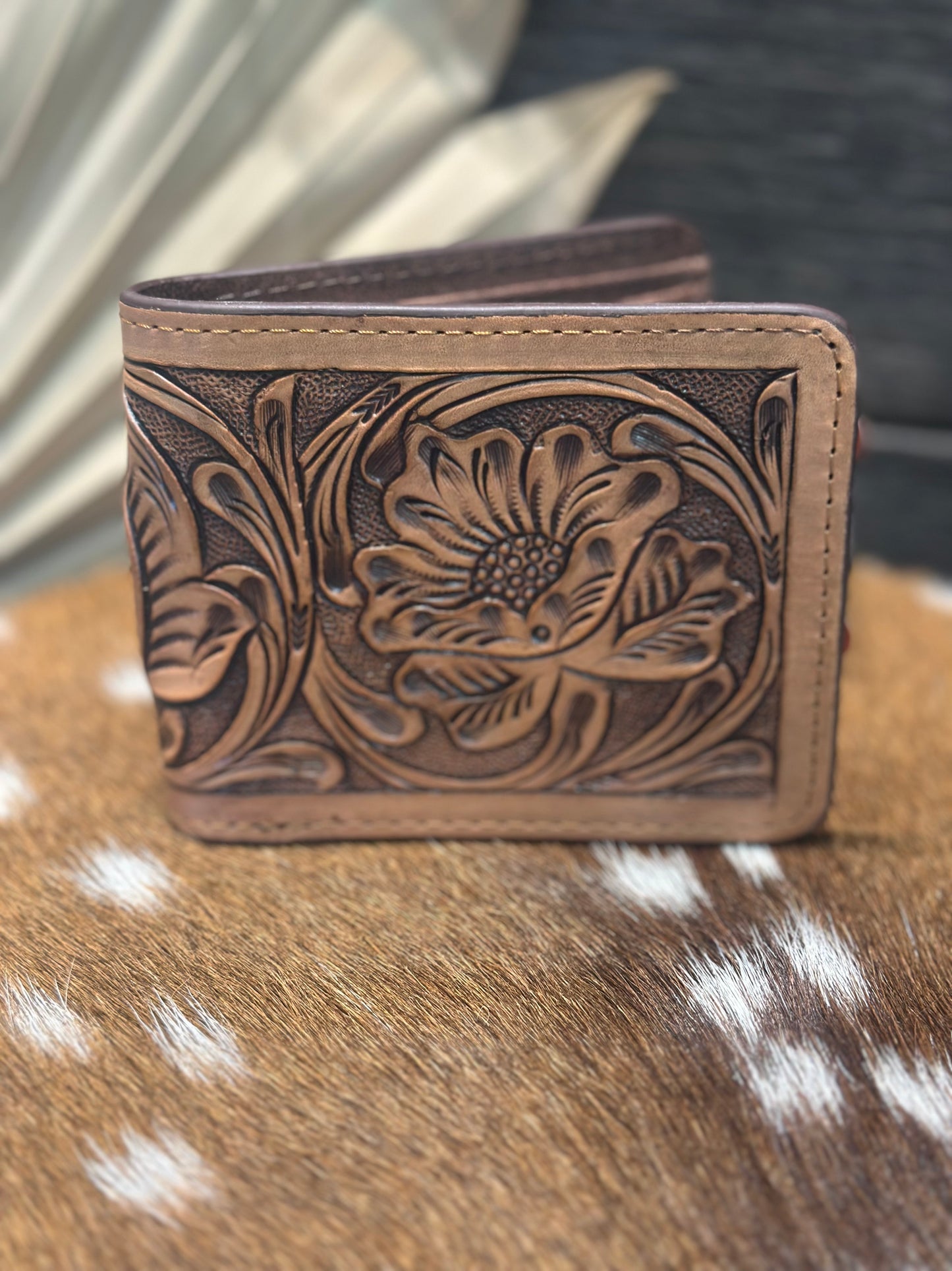 Floral tooled bifold