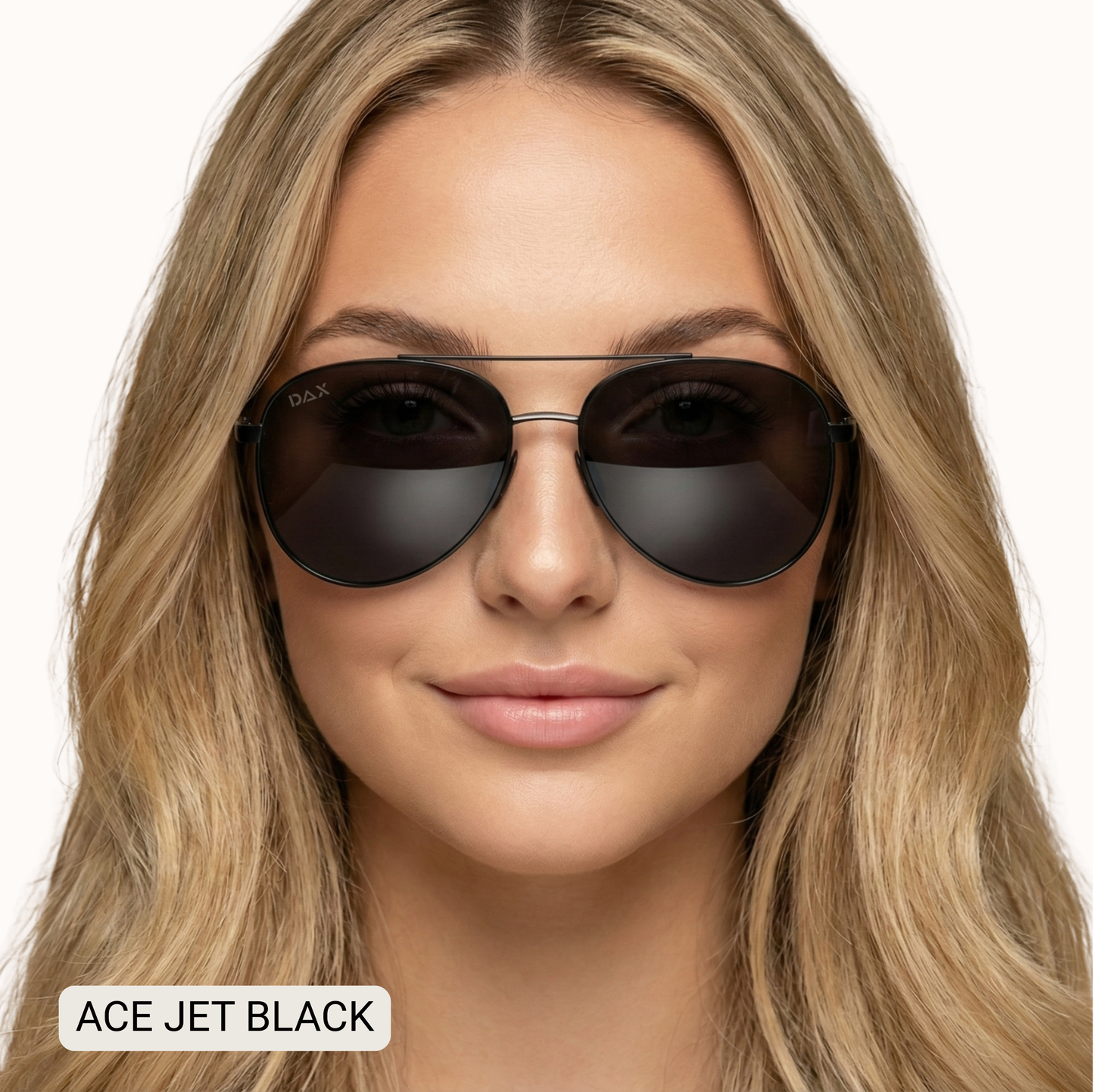 ACE - Unisex Aviator Sunglasses – Polarized Hair-Friendly
