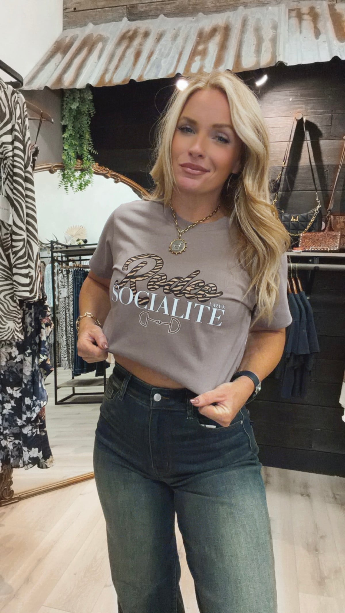 Rodeo Socialite Boxy Tee