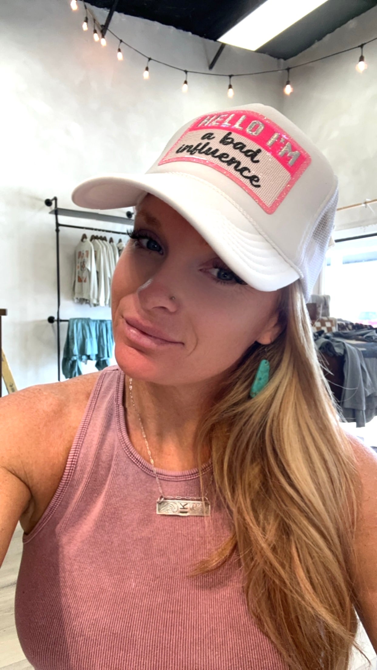 Hello I’m… a bad influence sequins patch