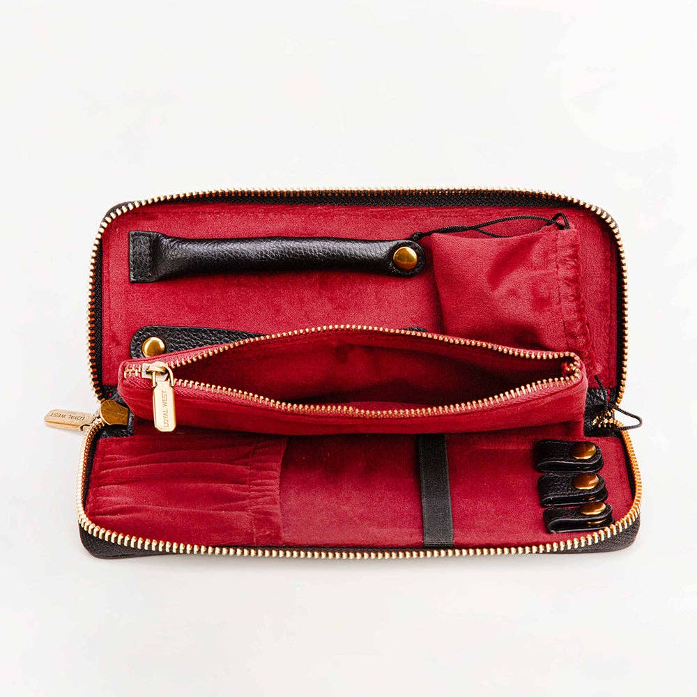 Ranch Road Cowhide Jewelry Case