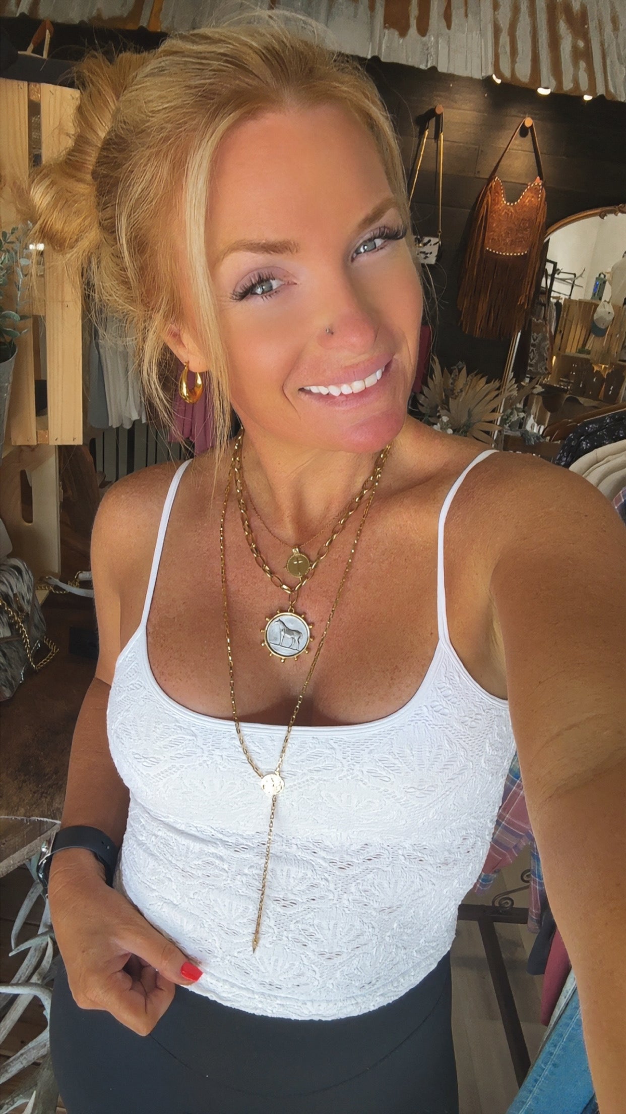 Envy Coin Necklace  18k Gold Non Tarnish Equestrian Coin