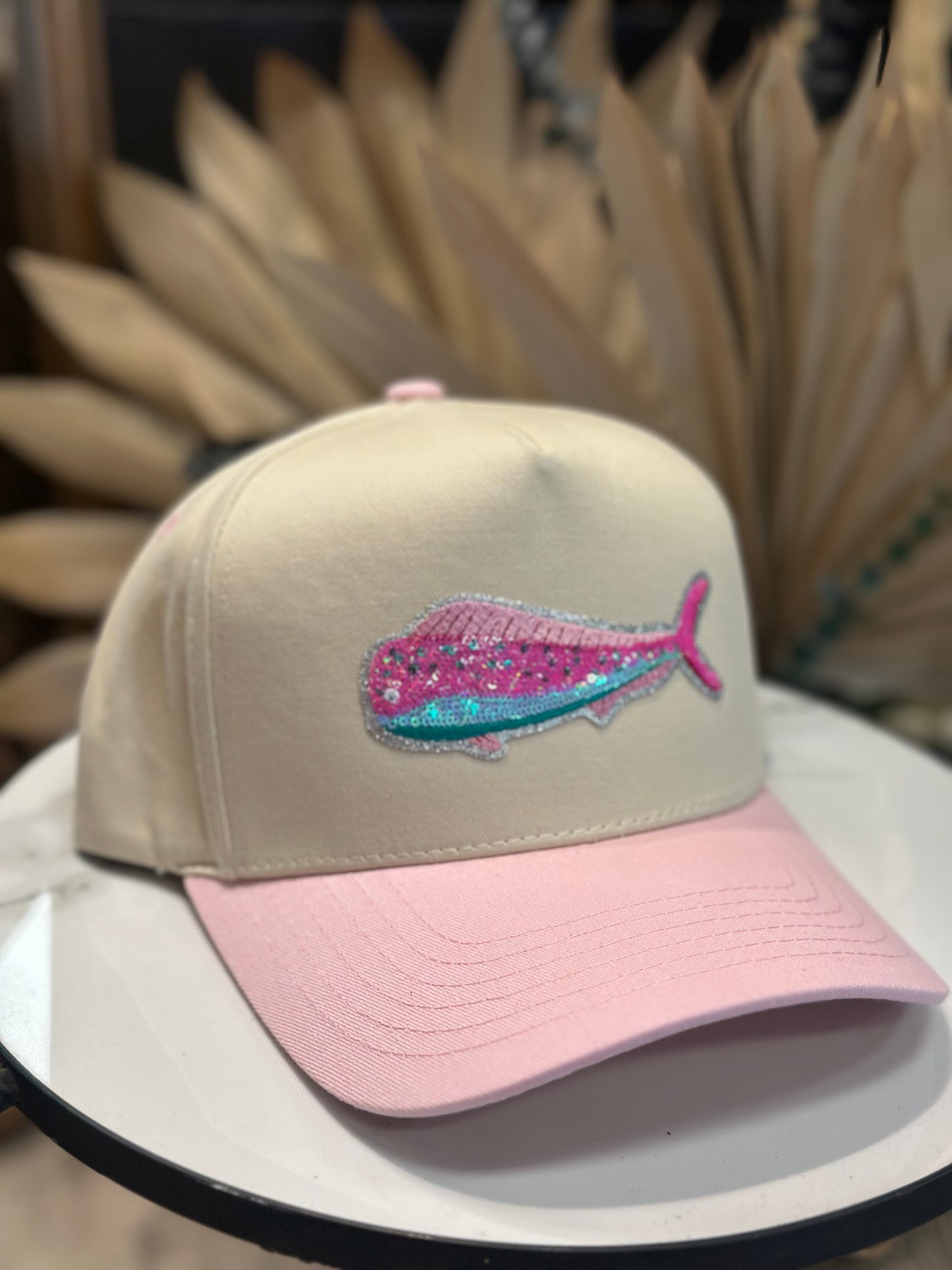 Preppy mahi sequins patch cap