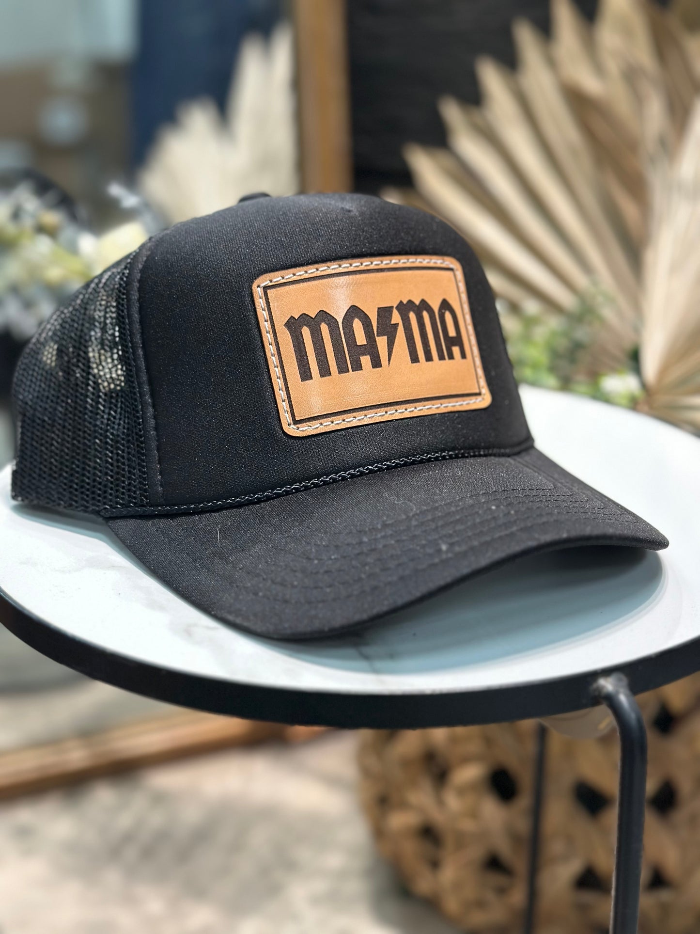 Mama ac/dc trucker – Lazy K Leather Lounge