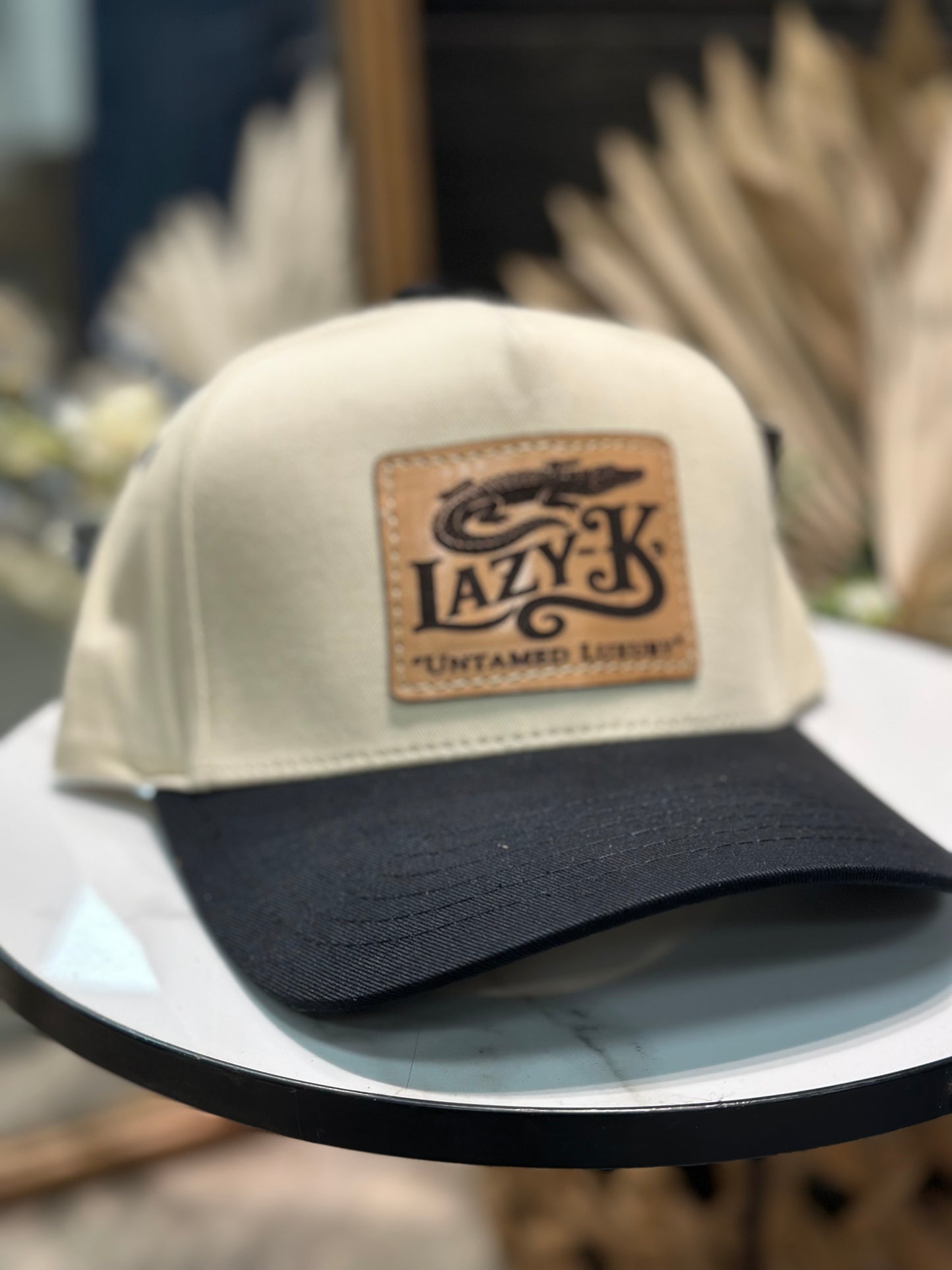 Cotton canvas Lazy K logo hat