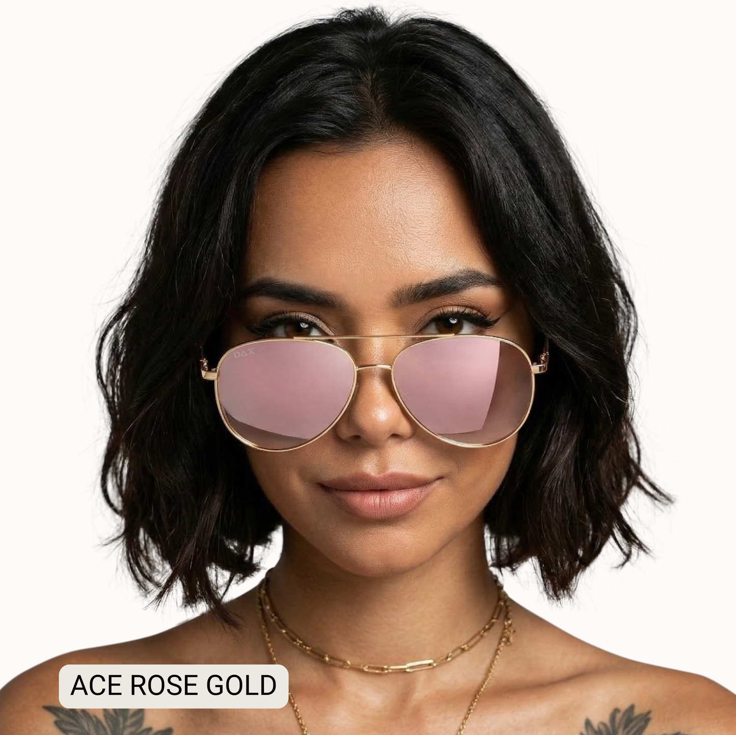 ACE - Unisex Aviator Sunglasses – Polarized Hair-Friendly