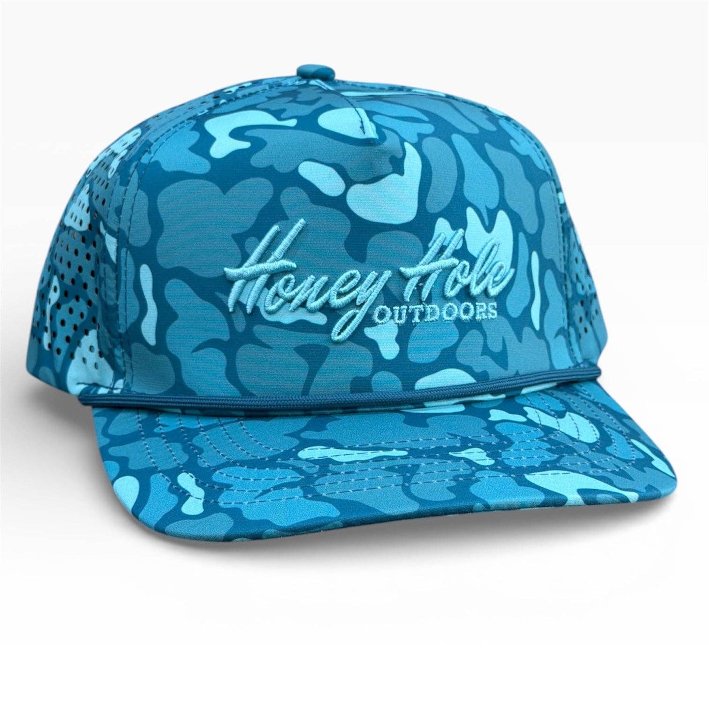 Performance Rope Hat - Teal Camo