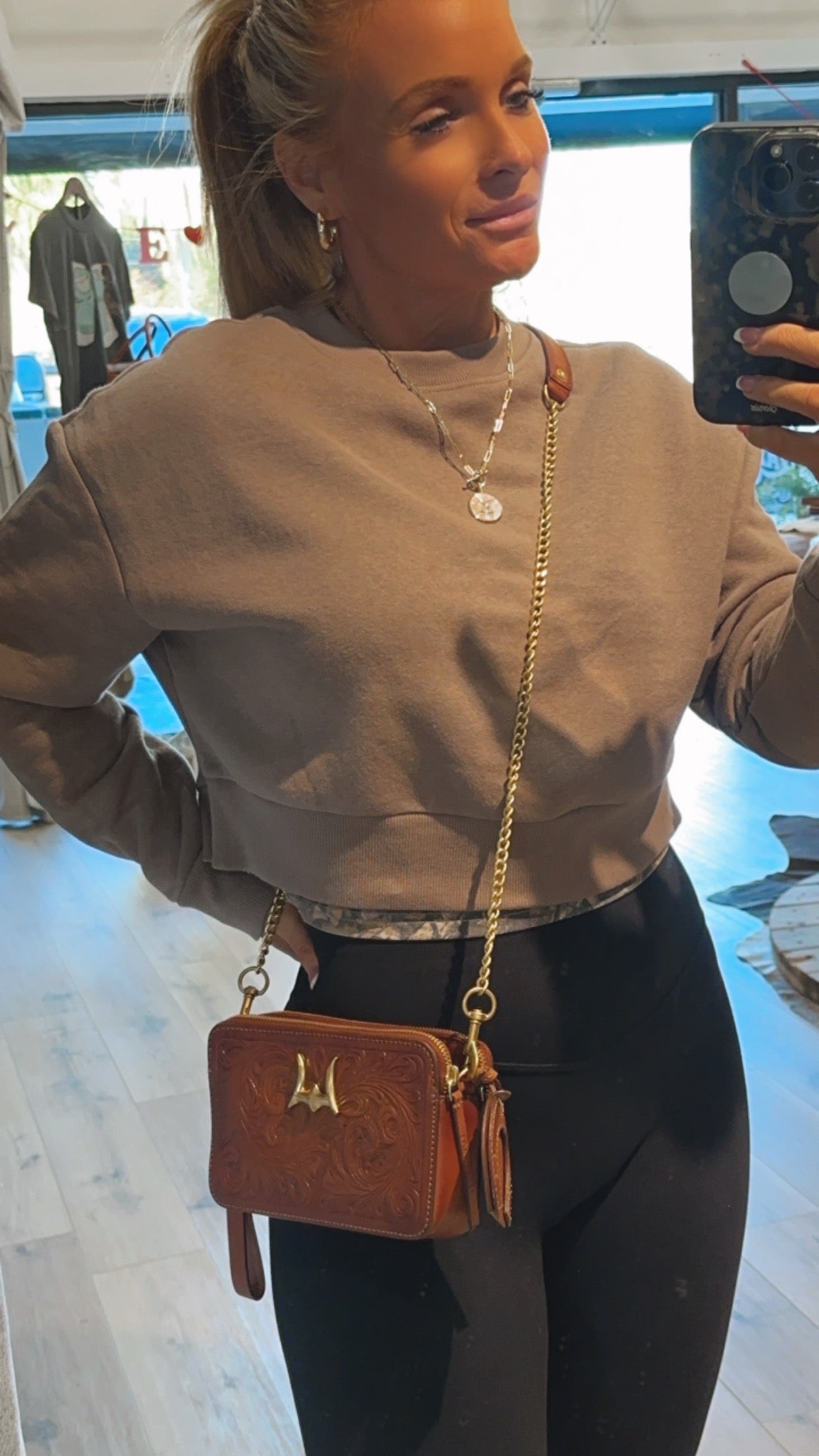LW Mini Pony chain bag
