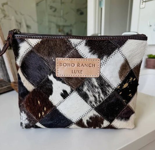 Boho luxe makeup bag