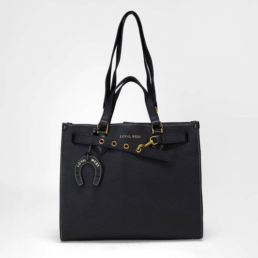 LW Tote Bag In Calfskin - Black