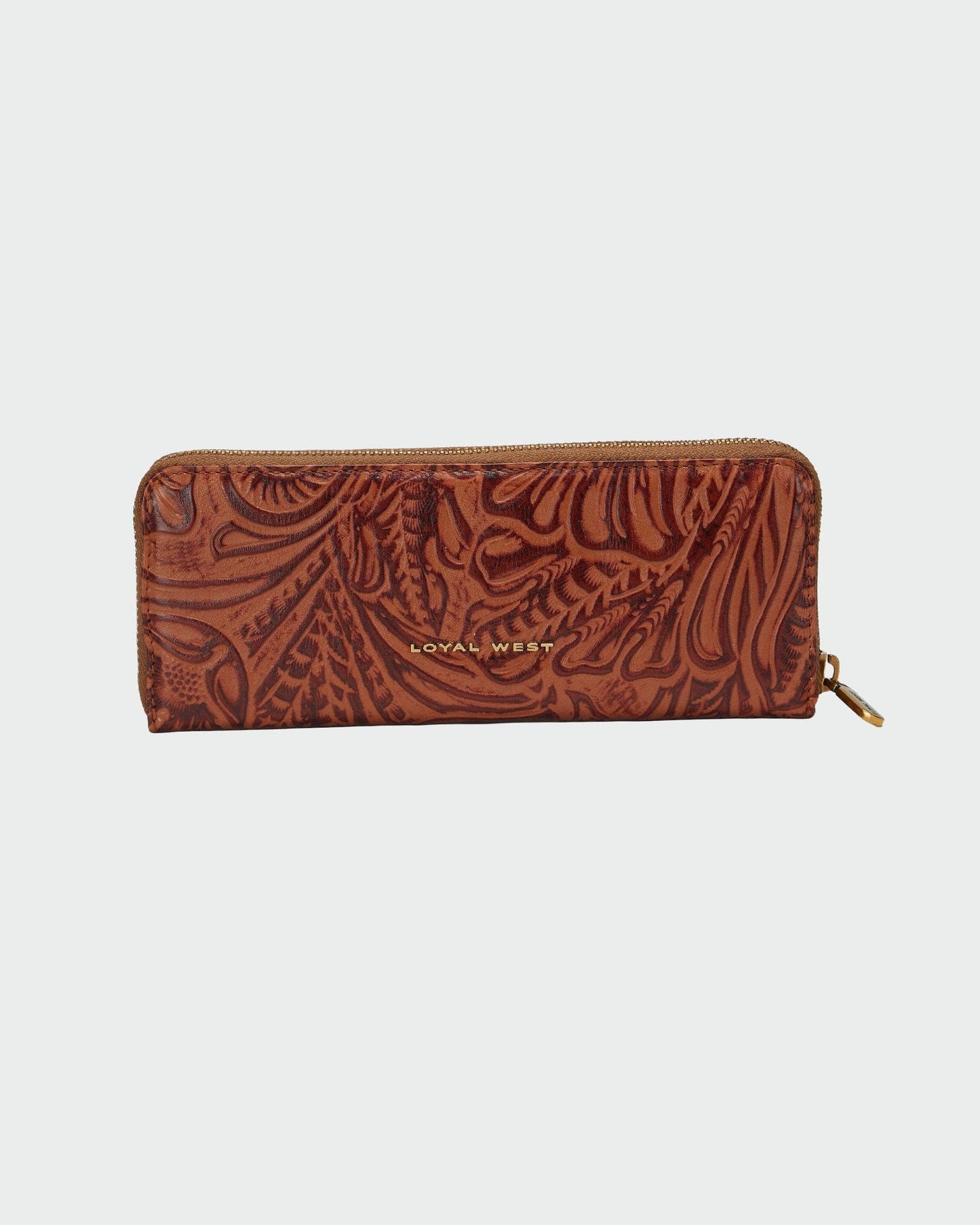 Ranch Road Jewelry Case Brown & White Cowhide
