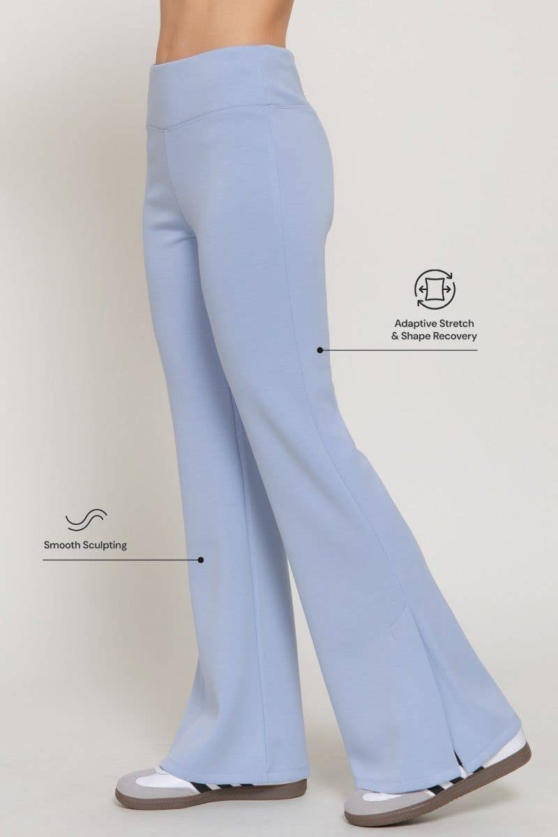 Flare Bottom/Slit Scuba Pant