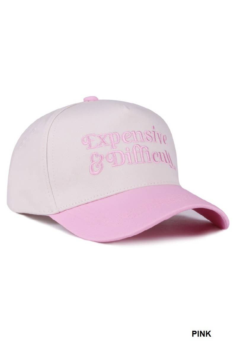 Expensive And Difficult Two Tone Canvas Cotton Cap
